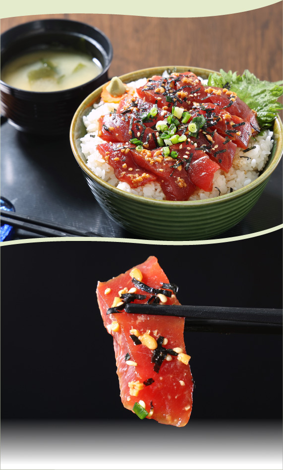 マグロ漬け丼の具