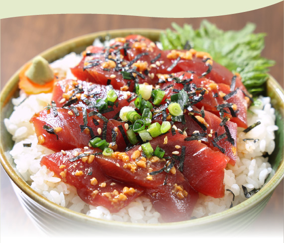 マグロ漬け丼の具