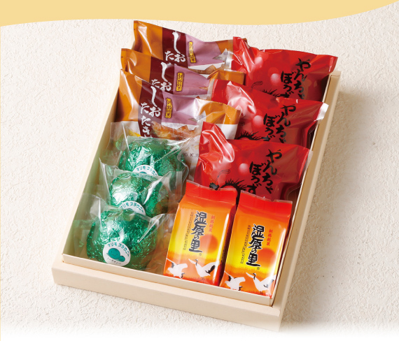 一つ一つ個包装された焼菓子詰め合わせAのセット内容