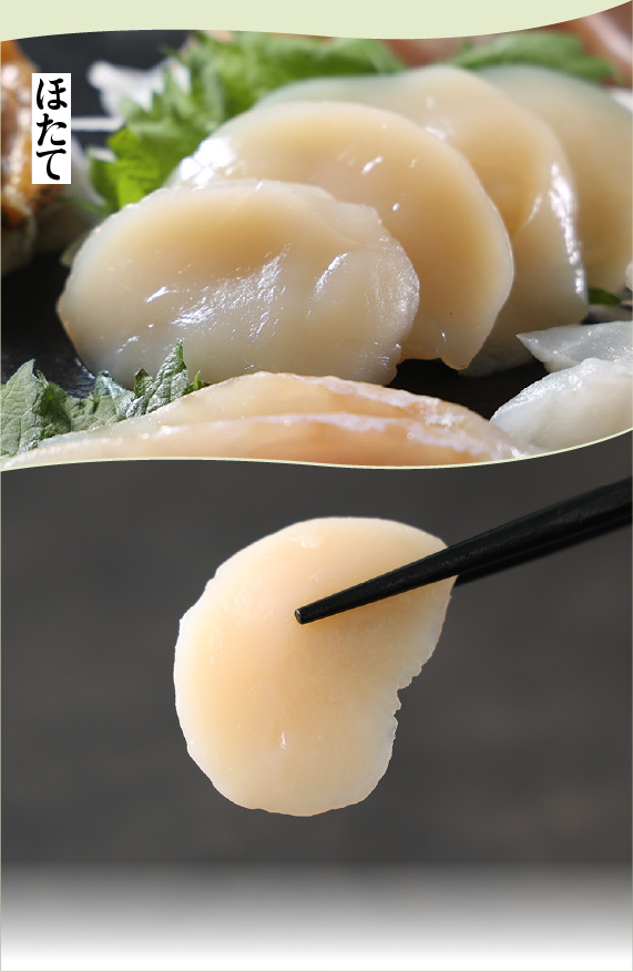 白い海鮮丼の具5種