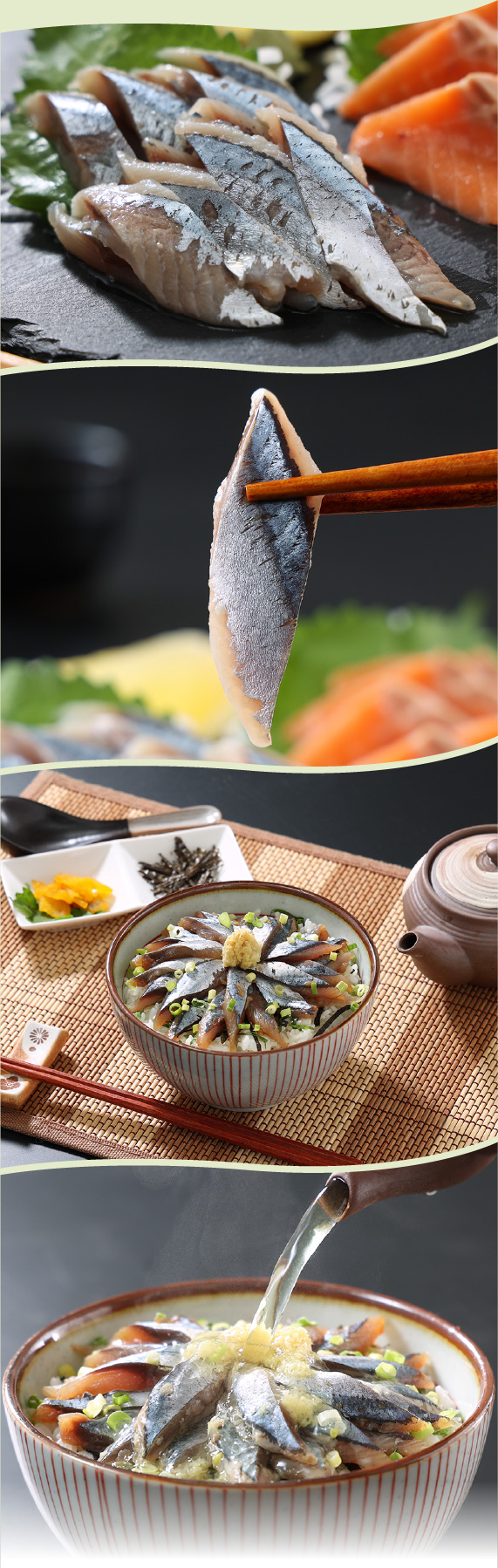 さんまとサーモン2種の海鮮丼の具