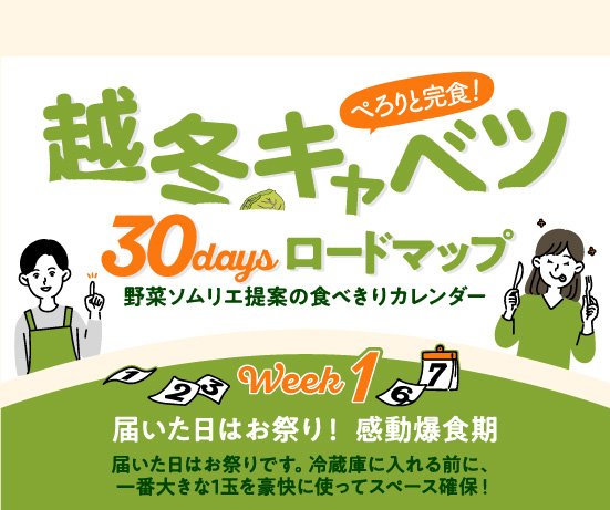 越冬キャベツレシピ