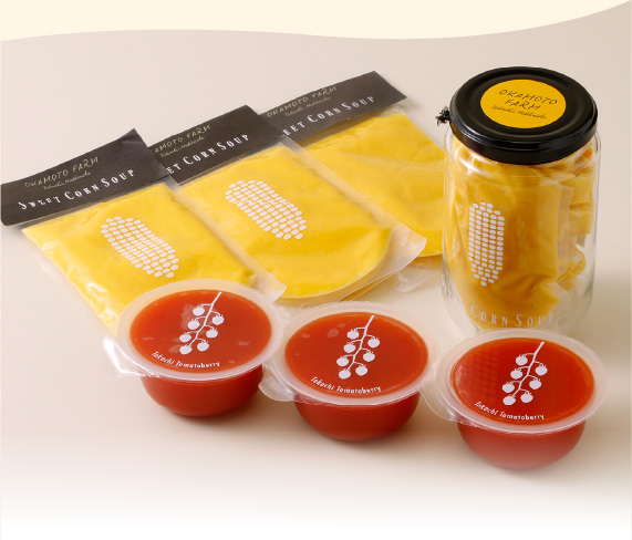 スイートコーンスープ・トマトベリーゼリーギフト