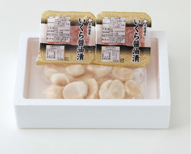 いくら＆ほたて丼の具
