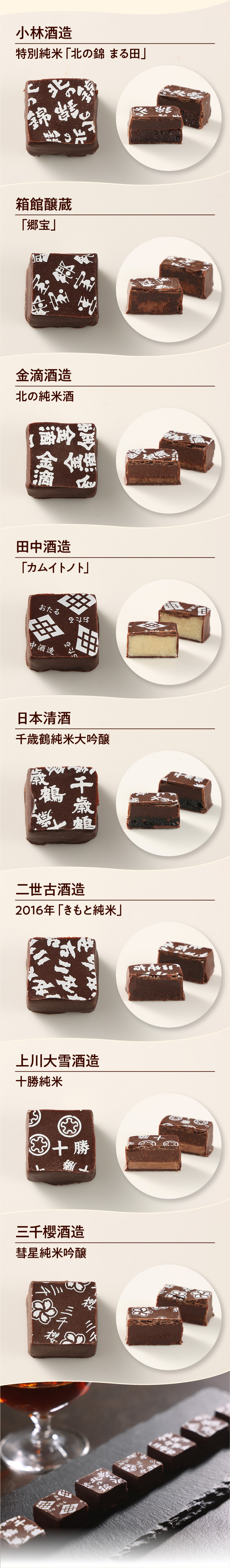 蝦夷チョコ8種