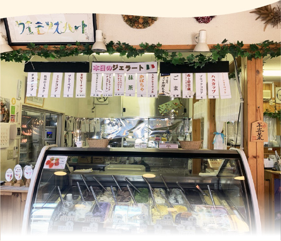7種のジェラートと3つの大福