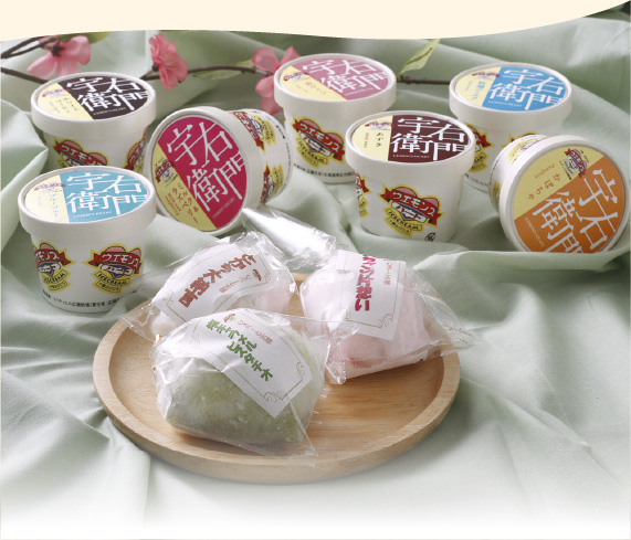 7種のジェラートと3つの大福