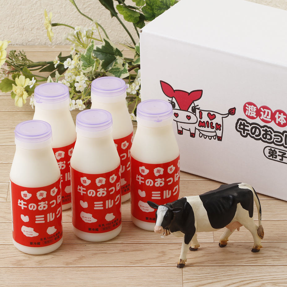お取り寄せ　牛のおっぱいミルク　物産　乳製品　白　5本セット｜ギフト　｜食べレア北海道