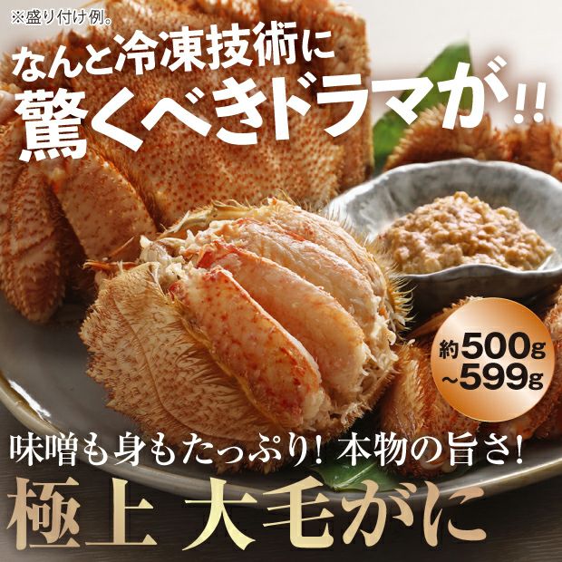 CAS冷凍大毛がに（約500～599ｇ）