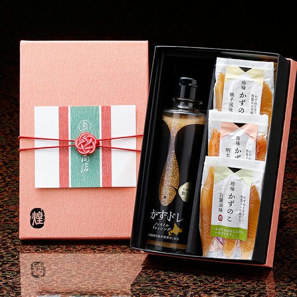 かずのこ商品 かずの子ギフト 竹 「かずのこワイン醤油」＆「珍味かずの子 三種