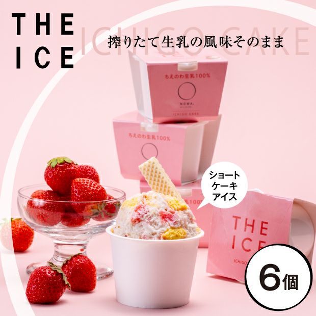 THE ICE いちごケーキ 6個セット｜お取り寄せ 乳製品｜食べレア北海道