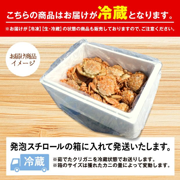 クリガニのお届け商品イメージ