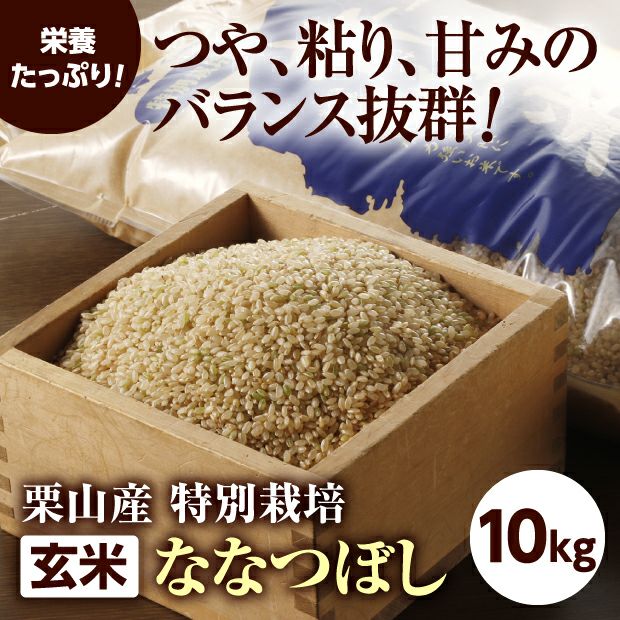 【新米】栗山産 特別栽培 玄米ななつぼし 10kg