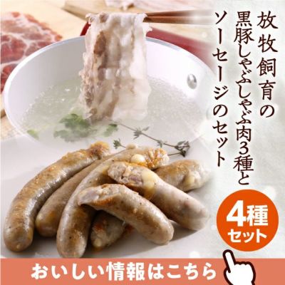 豚しゃぶしゃぶ・無添加生ソーセージのセット[限定5セット]