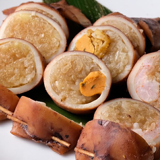 お米と具材がたっぷり詰まったいかめし3種