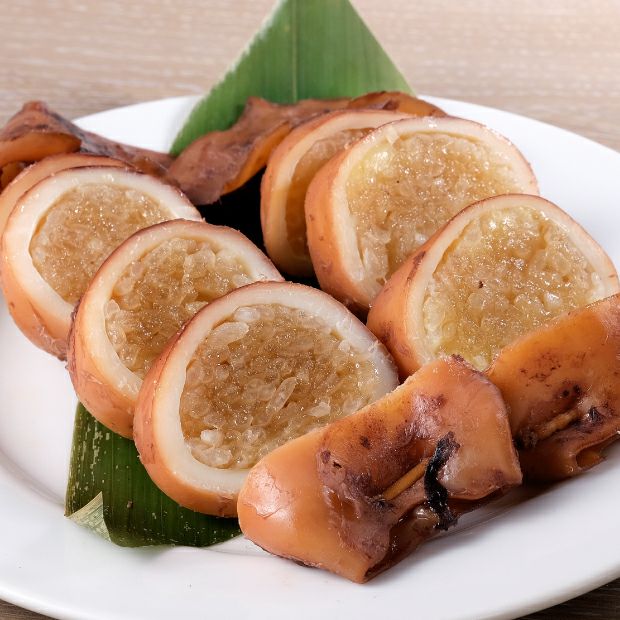 お米がたっぷり詰まって美味しそうないかめし