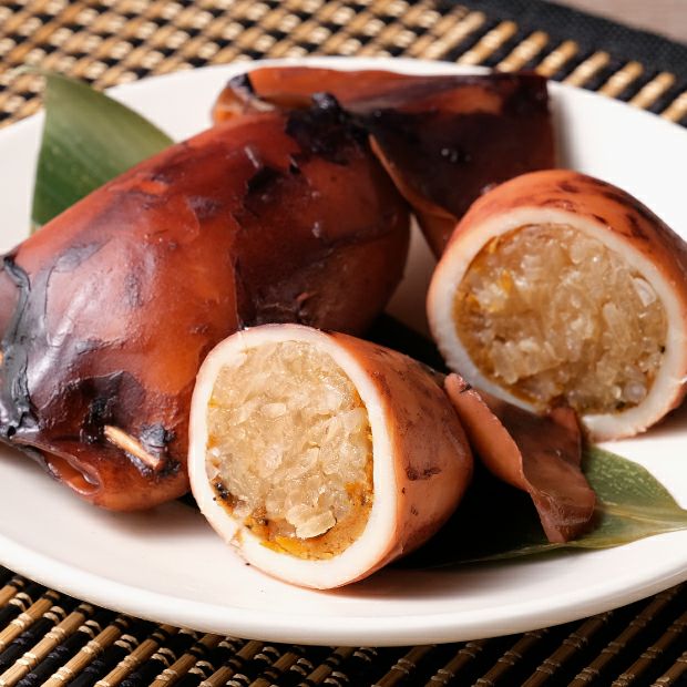 お米がたっぷり詰まって美味しそうないかめし