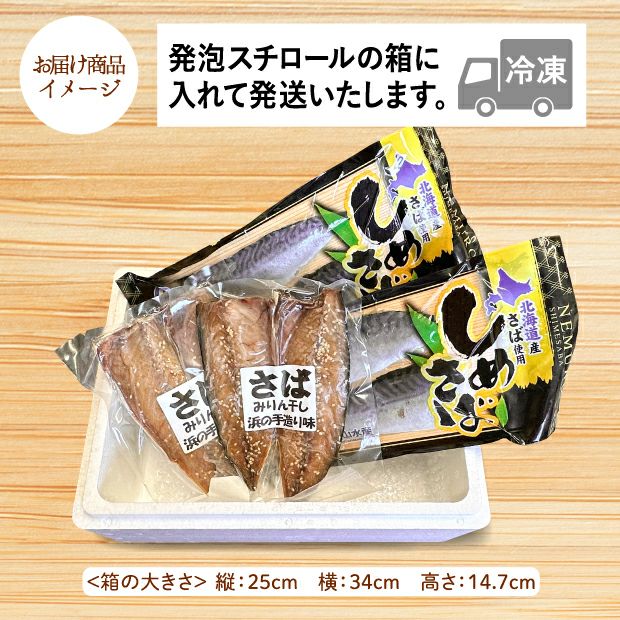 しめさば・さばみりん干しセットのお届け商品イメージ