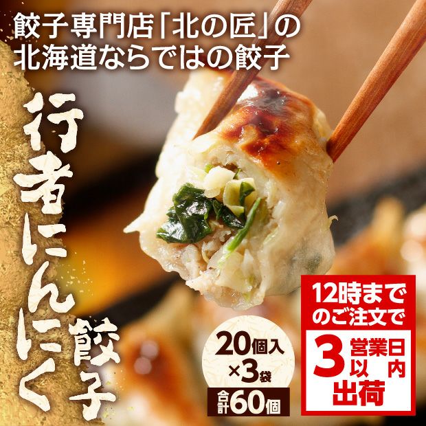 北の匠 行者にんにく餃子 60個