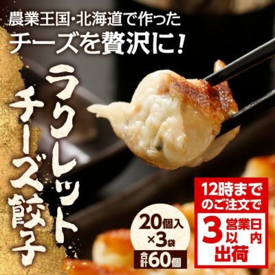 ラクレットチーズ餃子 20個×3袋
