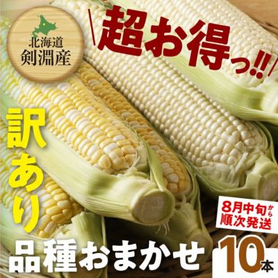 訳あり10本｜上川 けんぶちVIVAマルシェ｜とうもろこし｜食べレア