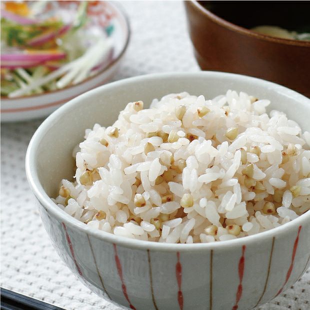 とても美味しそうな「そばの実ご飯」