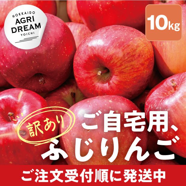 美味しそうな北海道アグリドリームのサンふじりんご