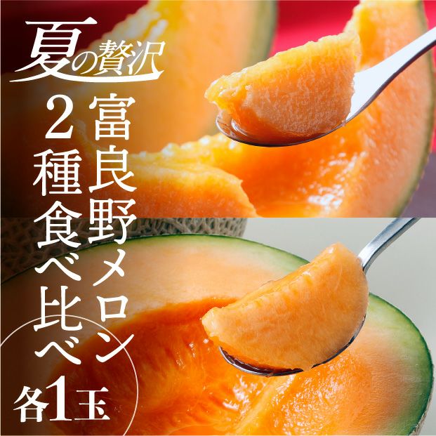 ふらのメロン「涼の佳」2種2玉