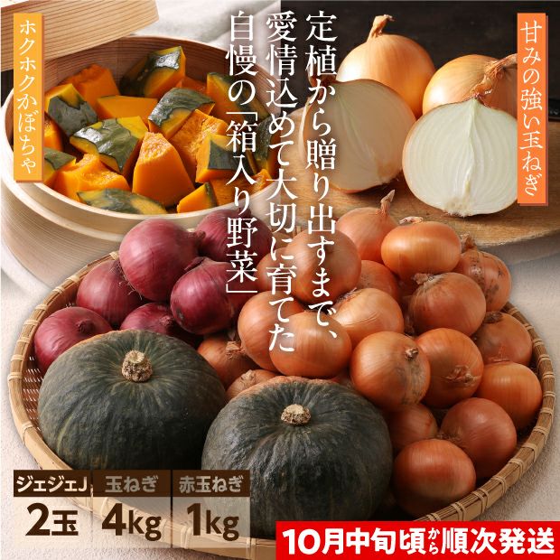 かぼちゃジェジェJと2種の玉ねぎ