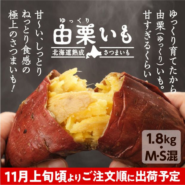 由栗（ゆっくり）いも 1.8㎏（M・S混）