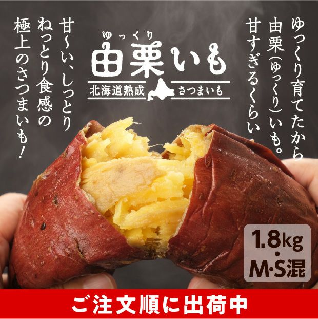 由栗（ゆっくり）いも 1.8㎏（M・S混）