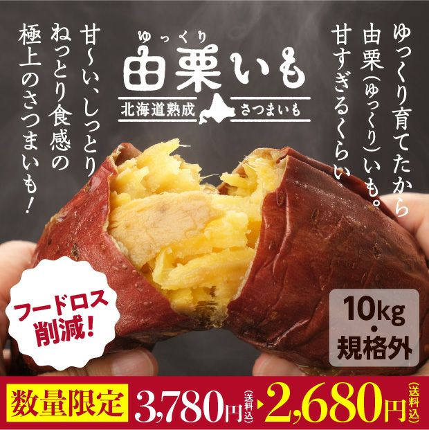 【特別価格】訳あり　由栗（ゆっくり）いも
