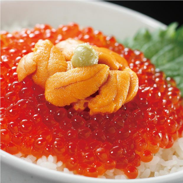 マグカップ 塩水生うに60gといくら醤油漬け80g