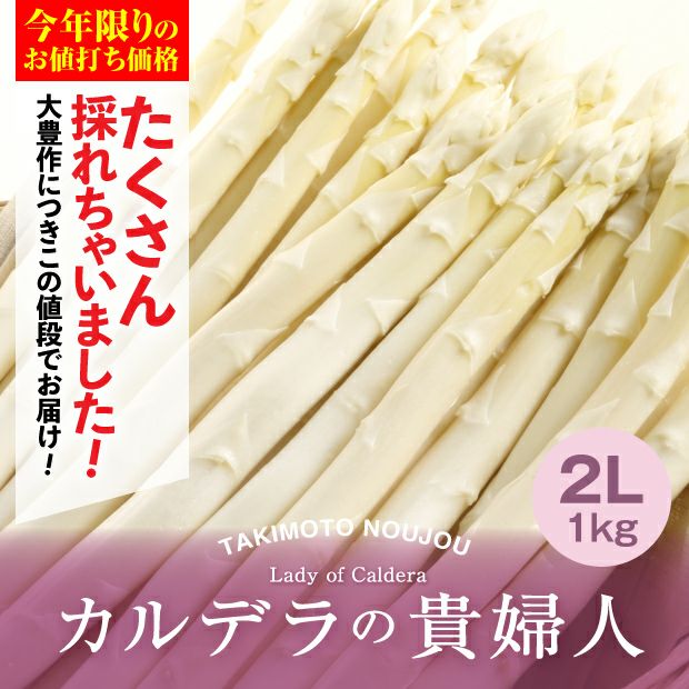 【特別価格】ホワイトアスパラ2L 1㎏