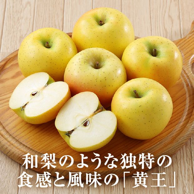 北海道十勝産りんご 　つがると黄王の8個ずつセット