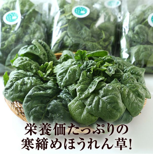 旭川産　ゆきあまほうれん草とゆきあまケールのセット